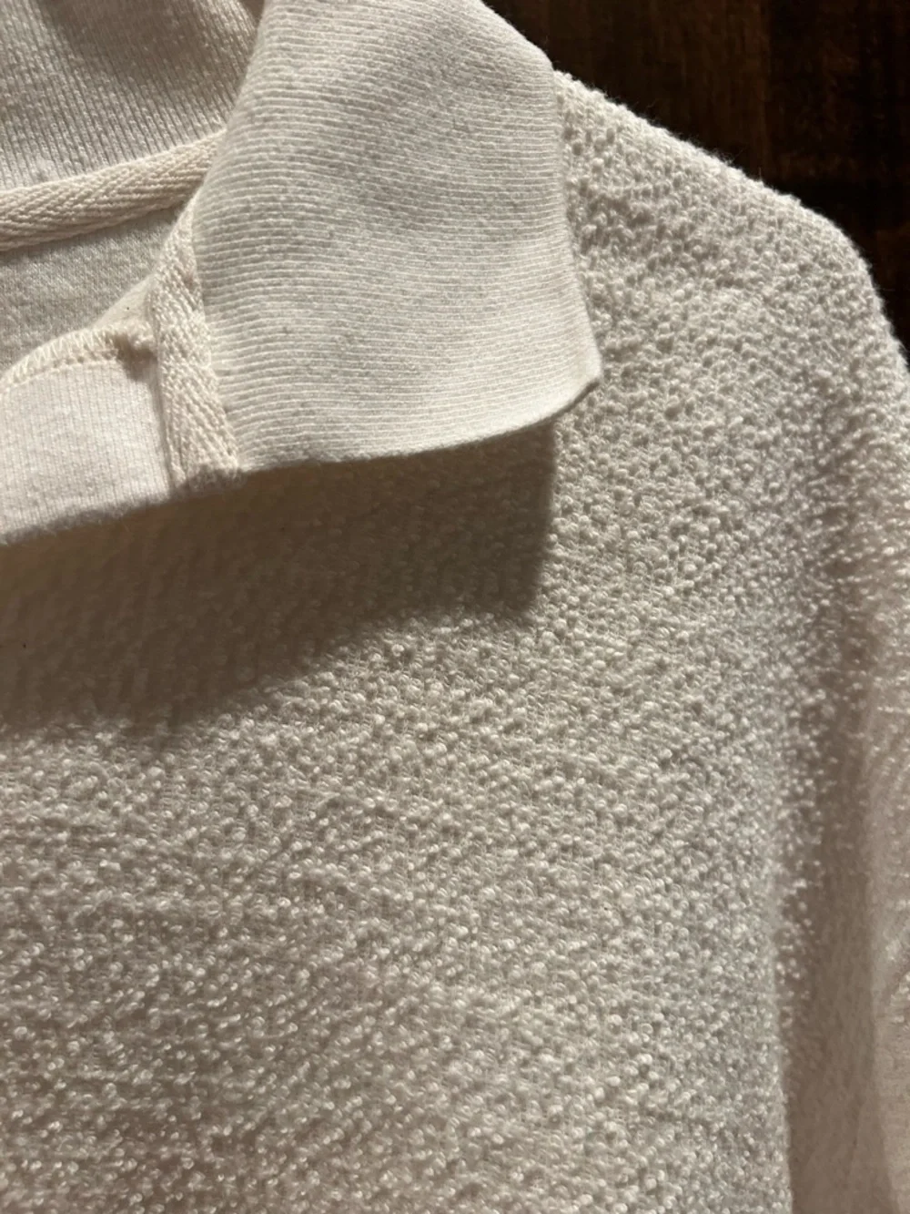 ZARA Cream Knit Polo Top - Picture 2 of 5